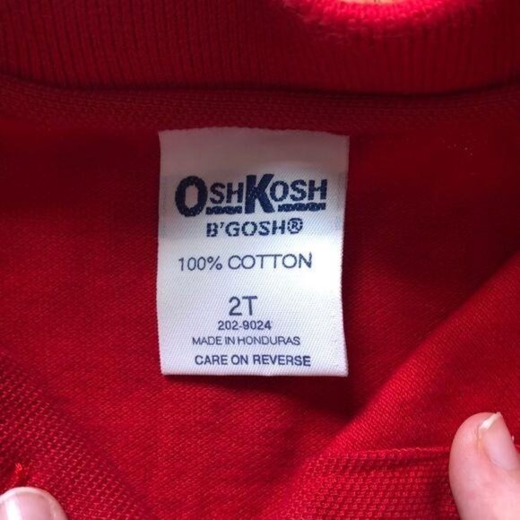 OshKosh BGosh Toddler Red Polo Shirt 2T - Picture 4 of 4